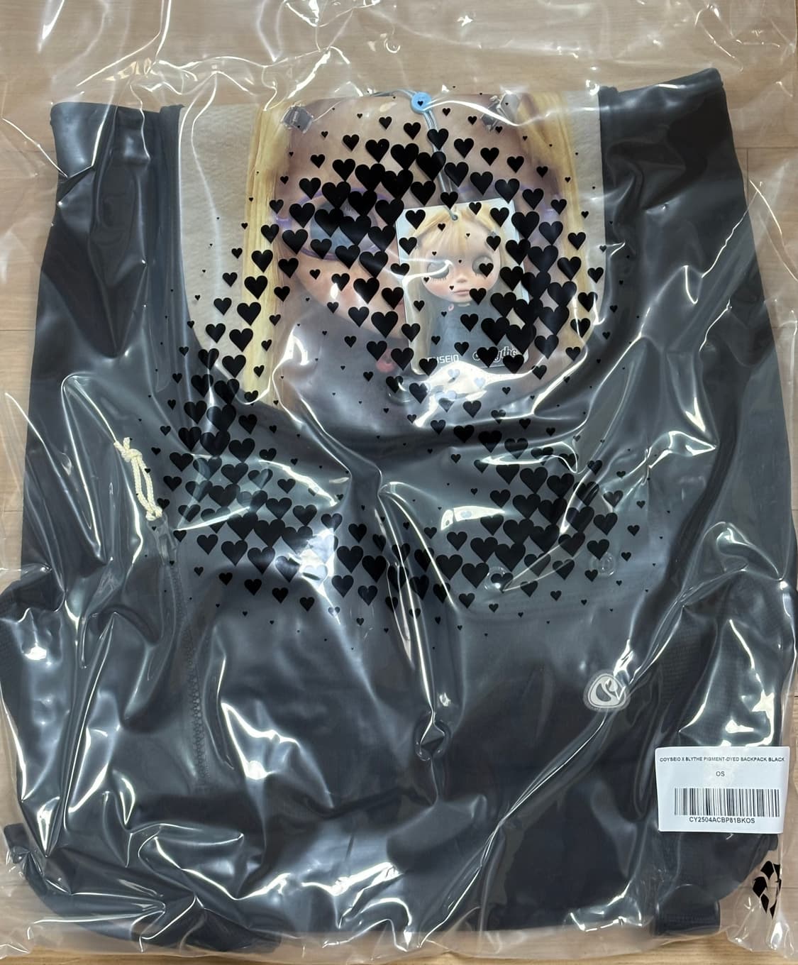 코이세이오 X 브라이스돌 피그먼트 다이드 백팩 블랙 상품이미지2