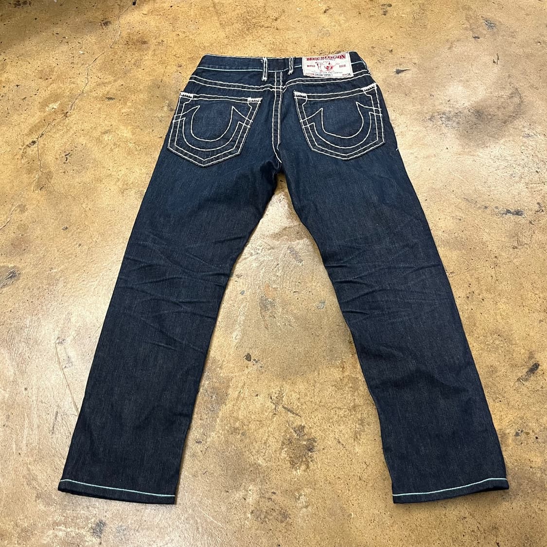 [정품/33] 트루릴리젼 스티치 데님 청바지 b16 상품이미지3