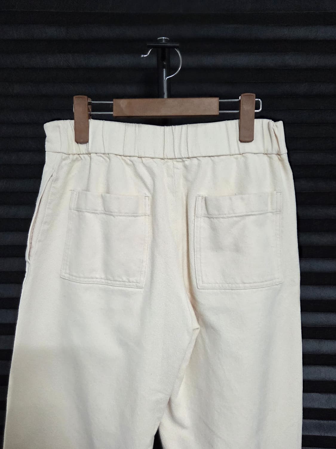 [비이커] 코튼 백 밴딩 와이드 팬츠 | 00107 상품이미지5