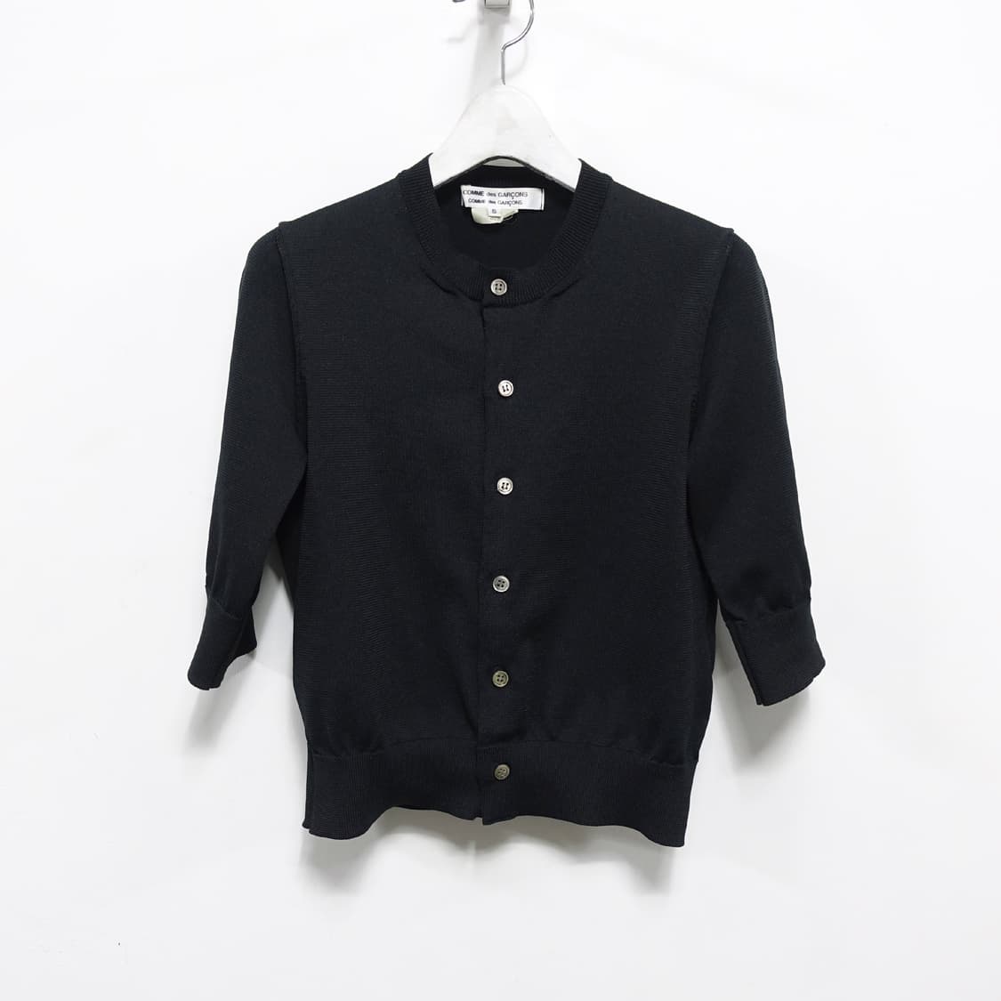 COMMEDESGARCONS 꼼데가르송 하프 슬리브 반팔 니트 가디건 상품이미지3