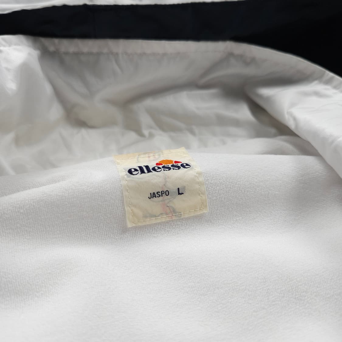 빈티지 엘레쎄 스펠아웃 화이트 배색 바람막이 (100) 상품이미지9