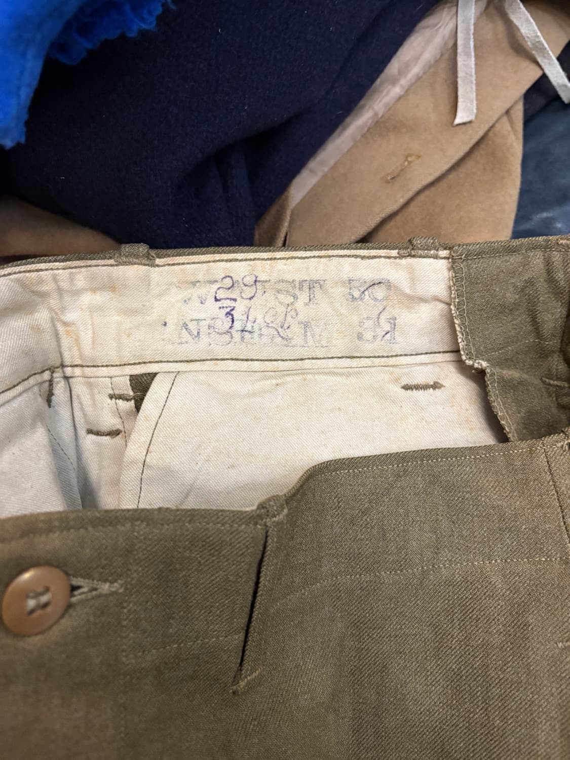 40's US army M-1937 Wool Trousers 상품이미지3
