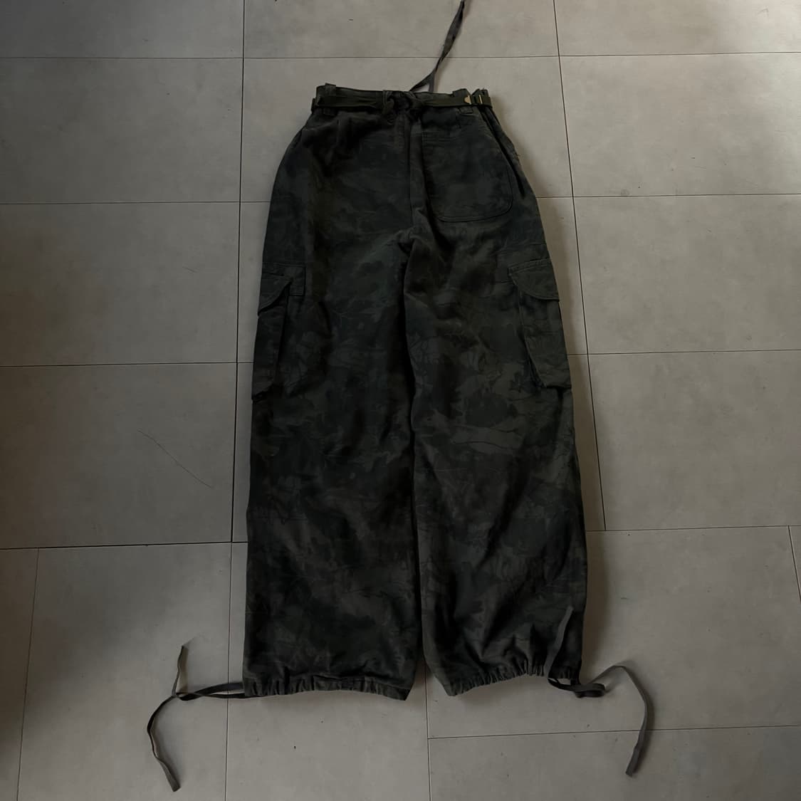 셔링디테일 카모 카고팬츠 상품이미지7