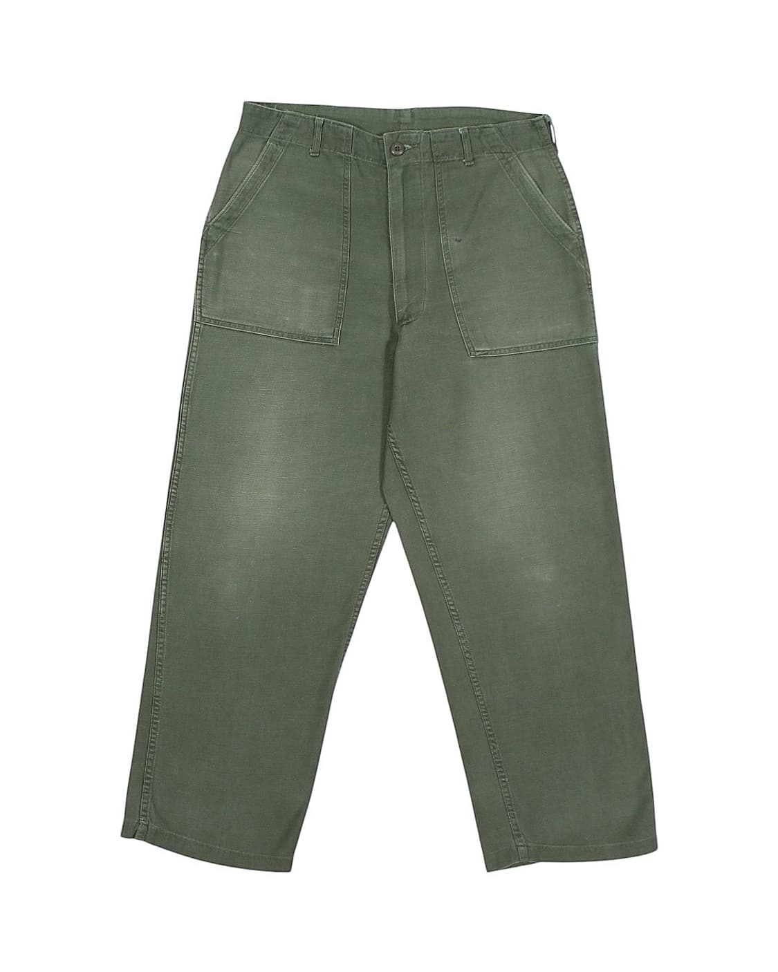 1970 US Army OG107 사틴 미군 퍼티그 팬츠 베이커 밀리터리 상품이미지1