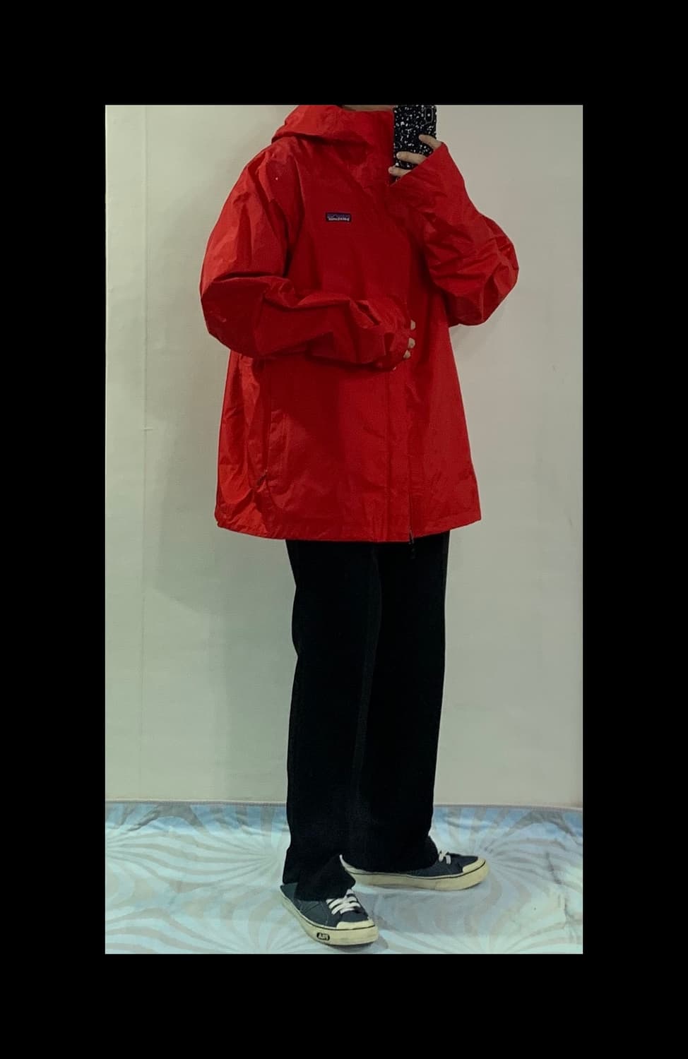 파타고니아 레드 바람막이(정품) 상품이미지3