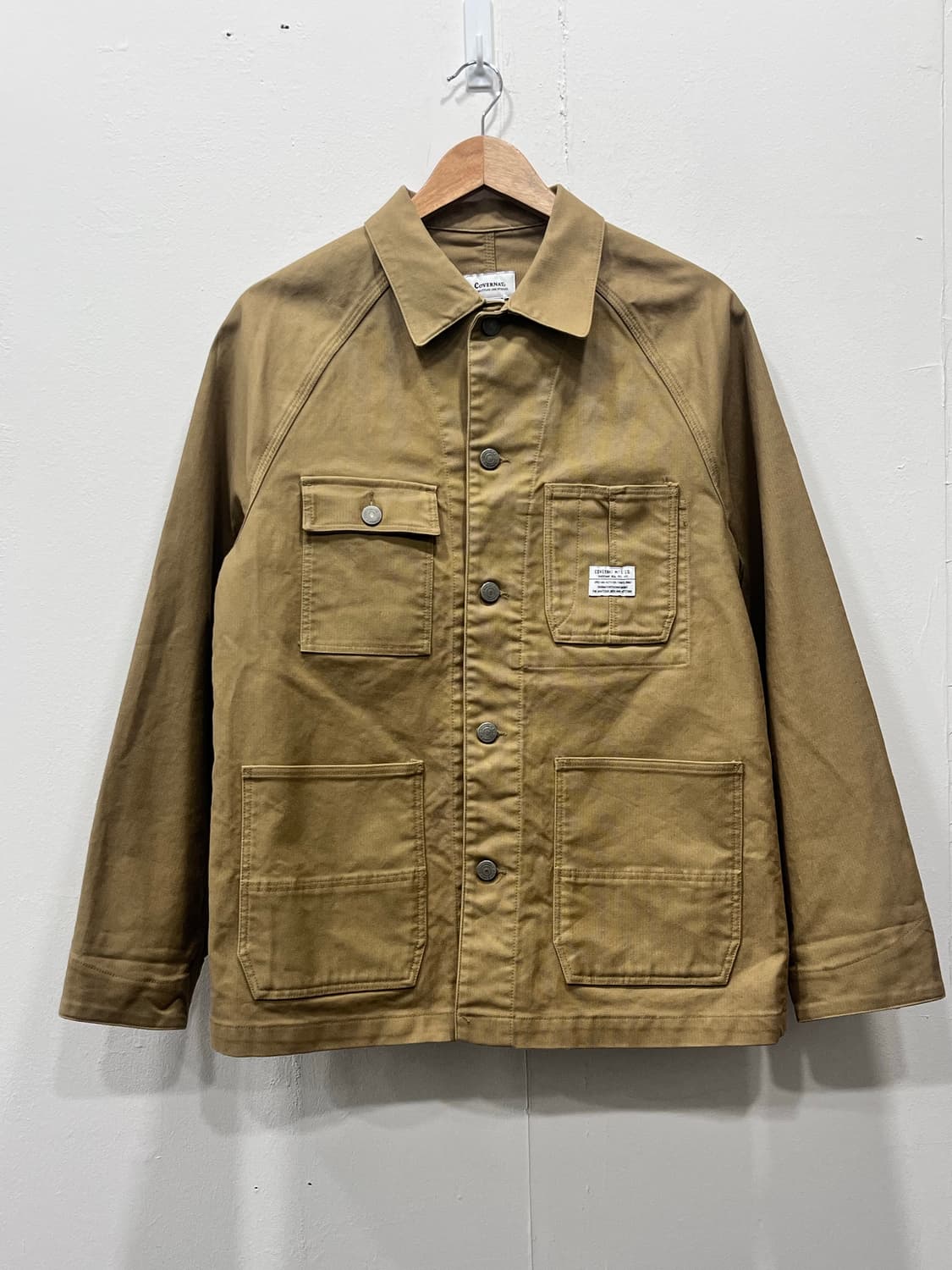 커버낫 오버핏 워크자켓 워크웨어 M 베이지 상품이미지8