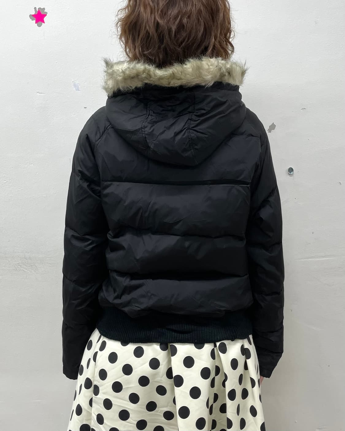 Basic Black Cropped Padded Jumper 상품이미지3