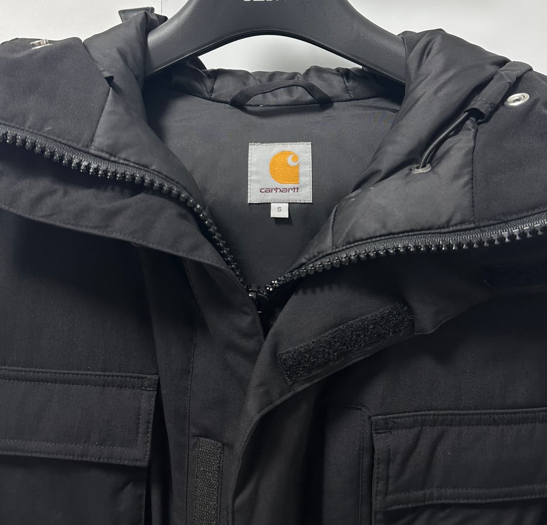 칼하트 WIP 베링 파카 II 블랙 S사이즈 상품이미지3