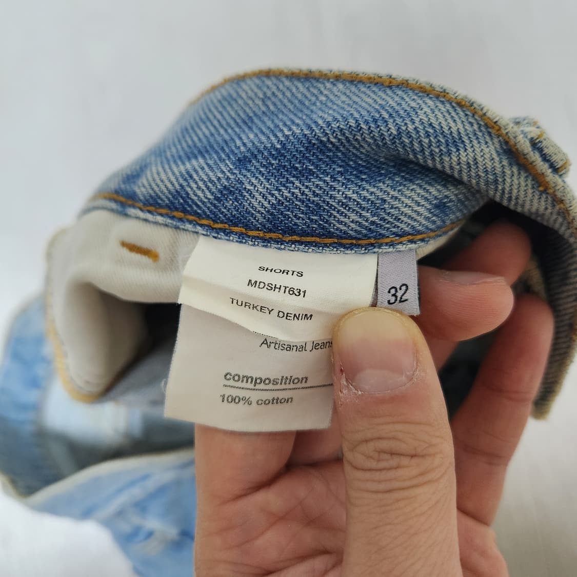 모드나인 데님 반바지 32사이즈 상품이미지3