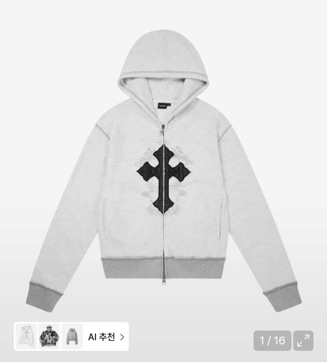 아캄 크로스 후드 집업 상품이미지1