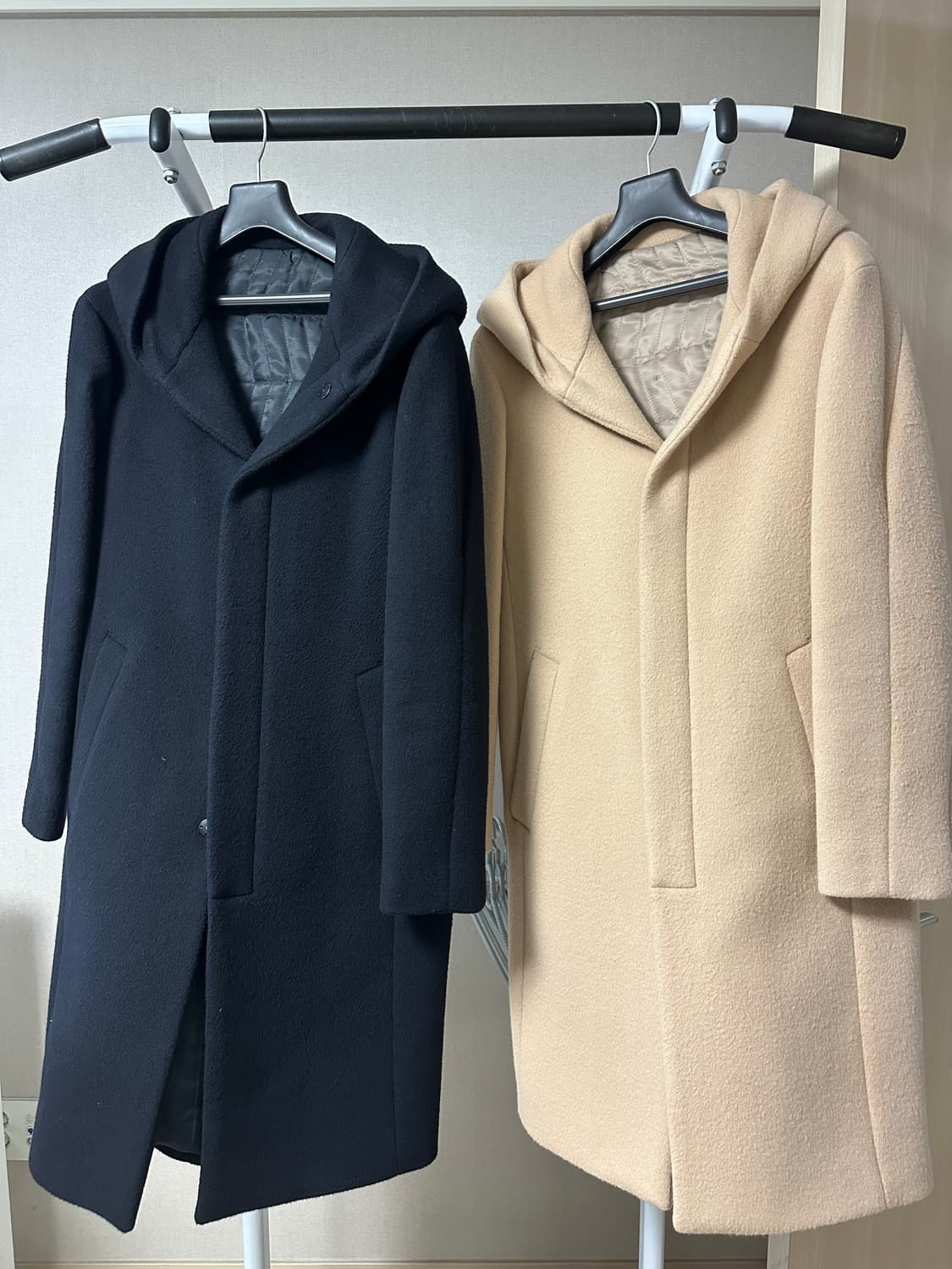 지오지아 후드코트 95 다크네이비 베이지 (1벌당 가격) 상품이미지1