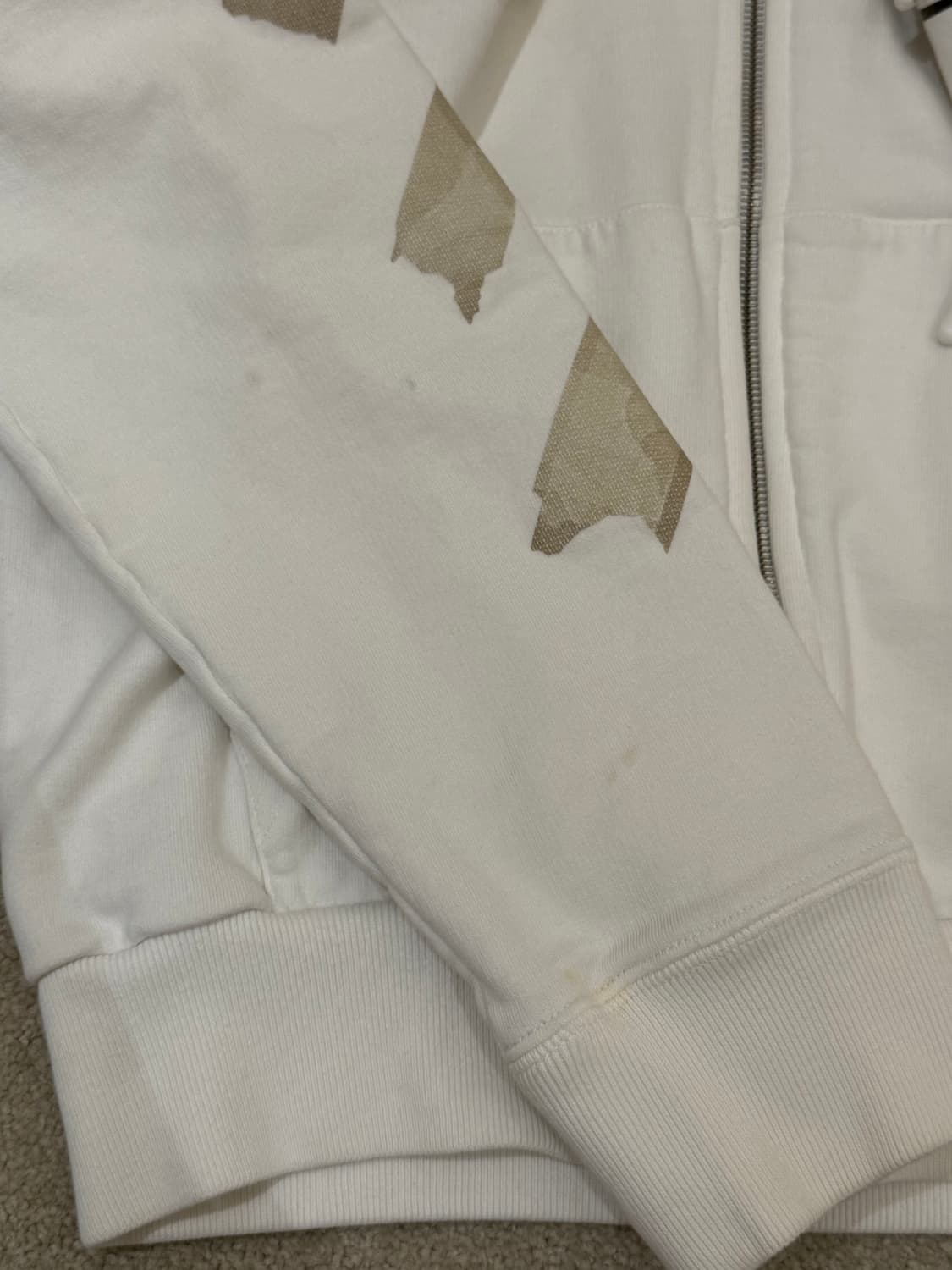 오프화이트 후드집업 L 상품이미지3