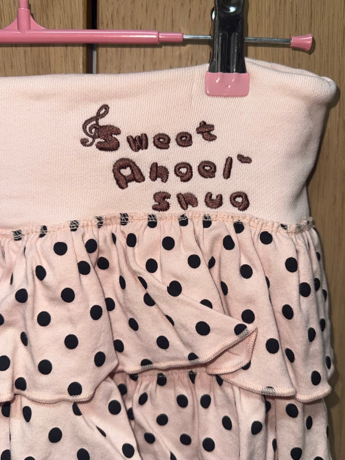 스너그 snug 스윗 엔젤 핑크 도트 캉캉스커트 딸기초코 브라운 서냥님 상품이미지4