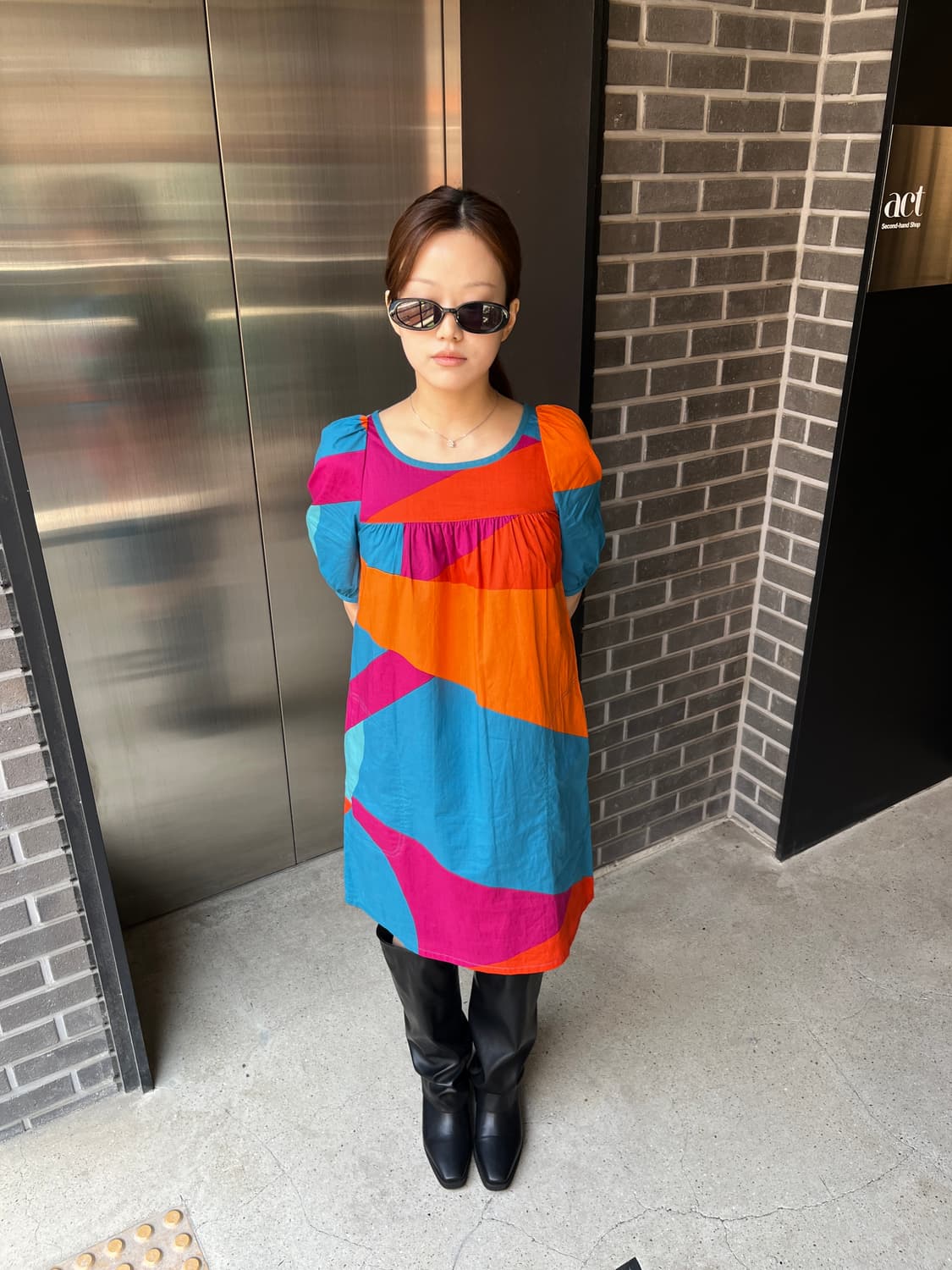 Marc By Marc Jacobs 마크제이콥스 컬러 블락 원피스 상품이미지3