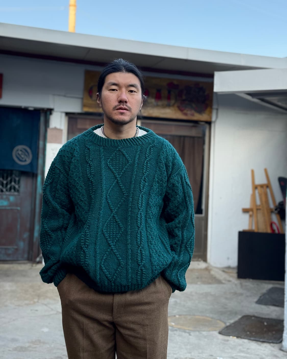 빈티지 피셔맨 스웨터 103-105 상품이미지7