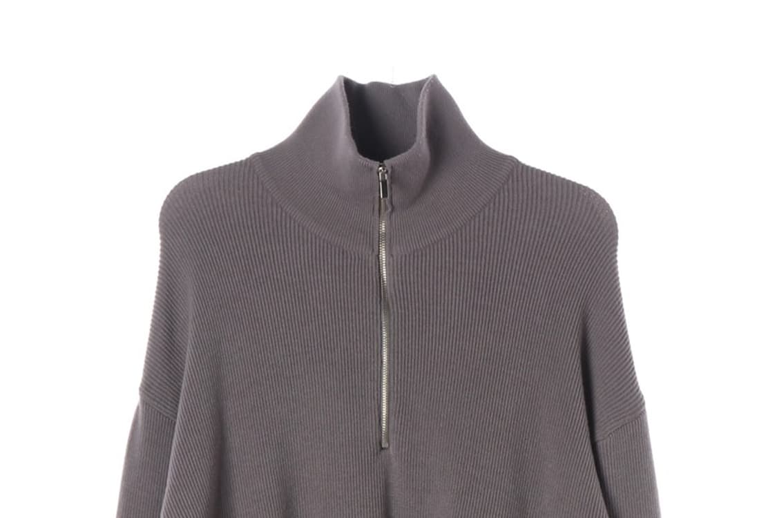 드로우핏 오버사이즈 하프 집업 카라 울 니트 XL 상품이미지3