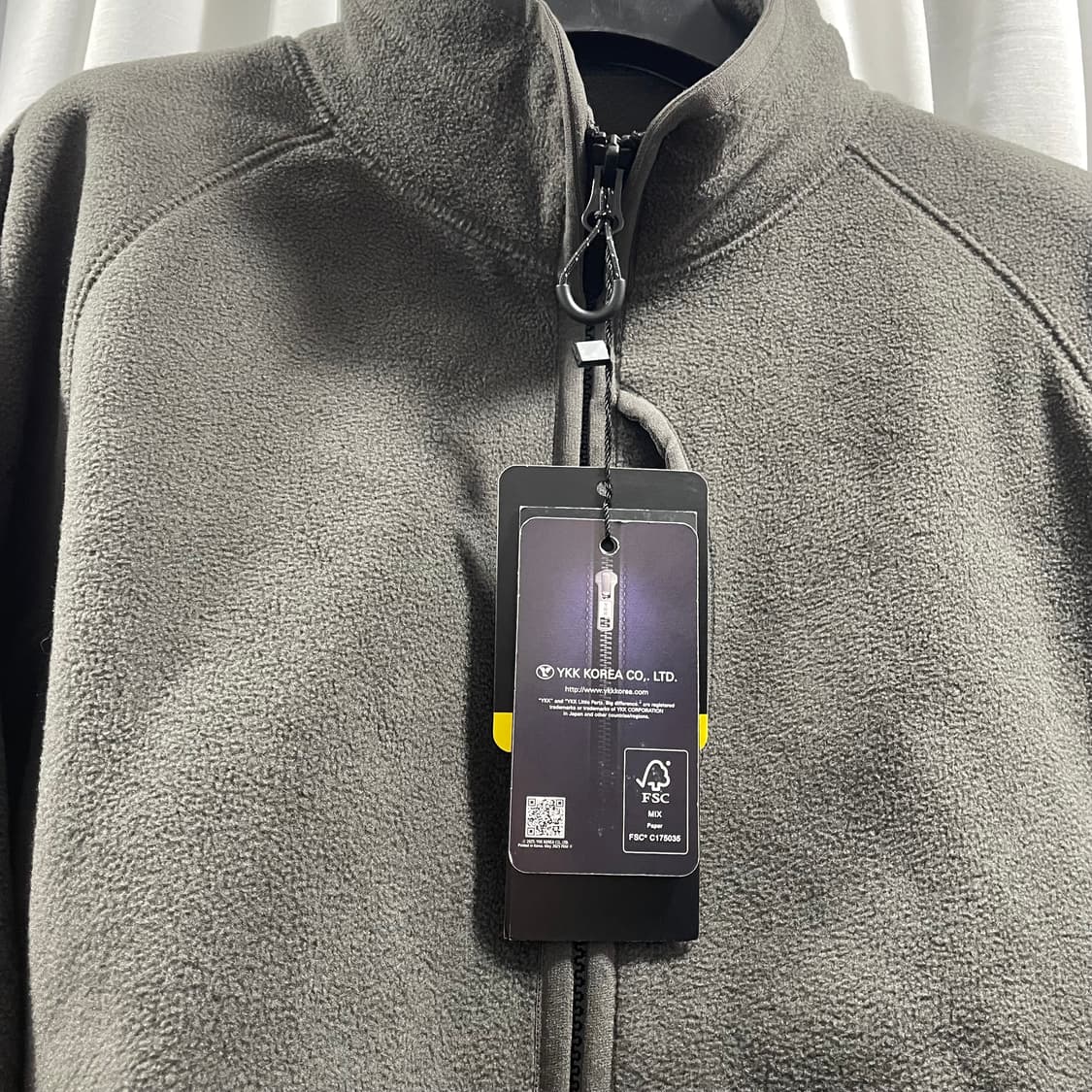 무신사 스탠다드/ 시티 레저 스트럭처 플리스 하이넥 재킷 머드그레이/ L 상품이미지10