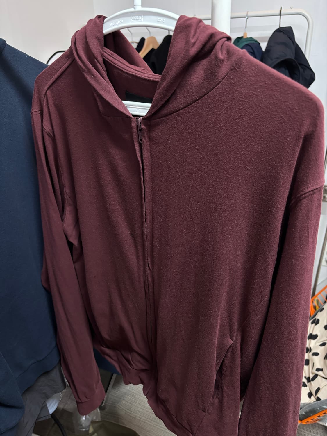 [4] 머듈 라운지 후드 집업 버건디  상품이미지2