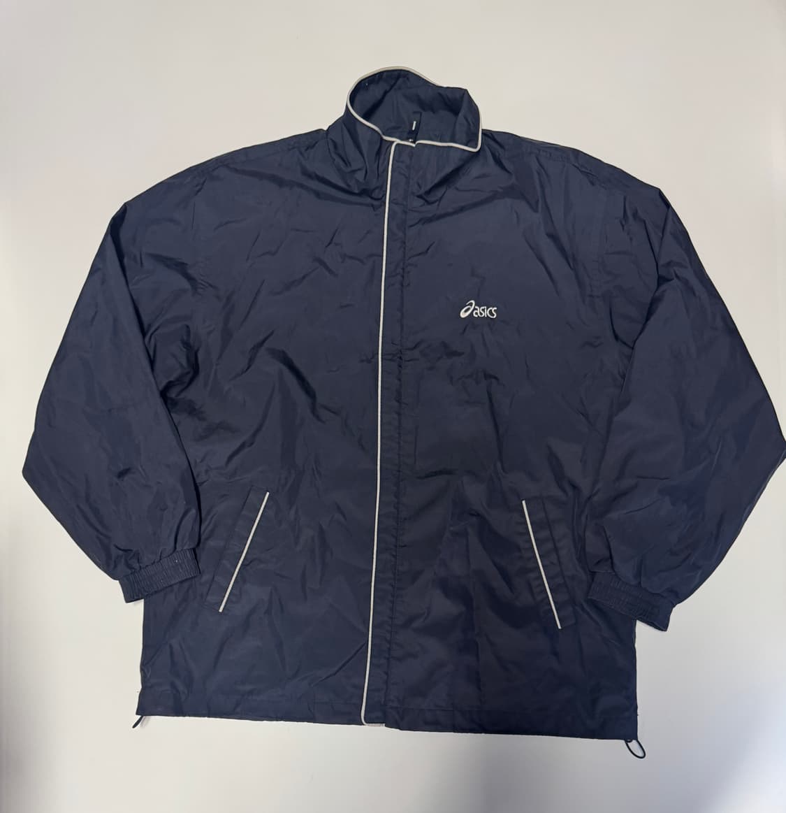 아식스 올드스쿨 밑단 스트링 파이핑 바람막이 자켓 상품이미지1