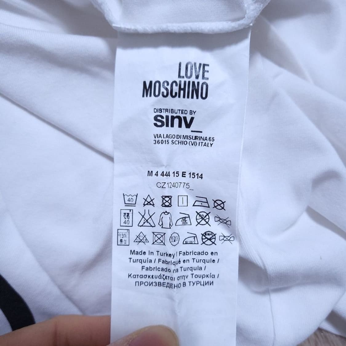 모스키노 Moschino 여 반팔 티 M 0503 상품이미지7