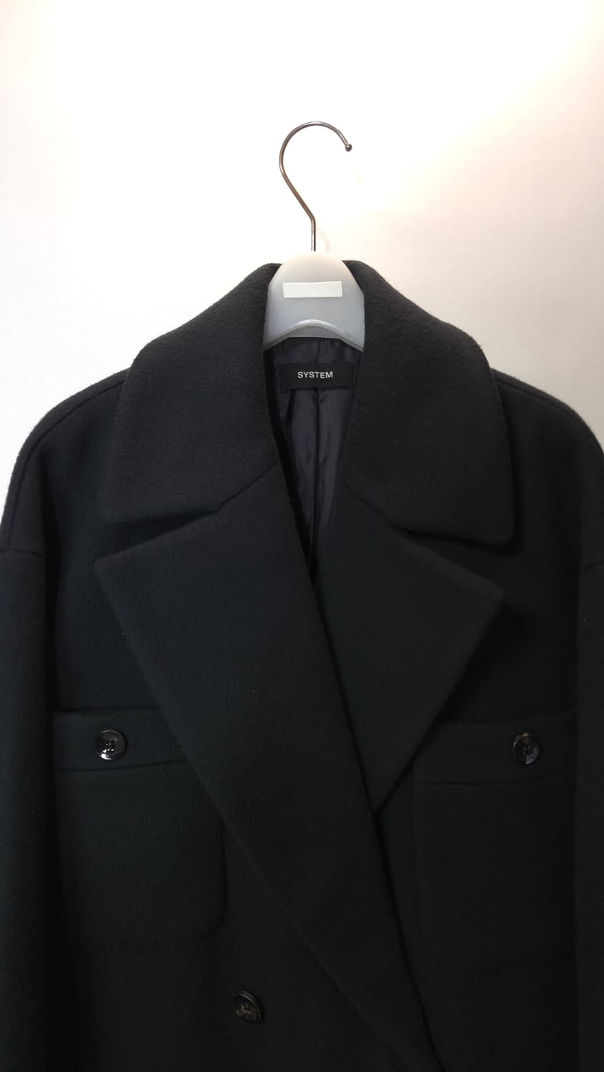 한섬 시스템 2022  캐시미어블렌딩 세미오버핏 코트 M 사이즈 상품이미지3