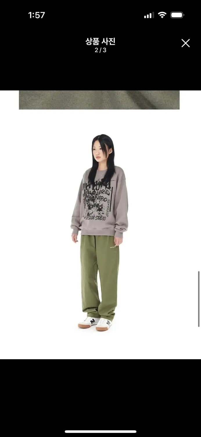 mahagrid 마하그리드 corp sweatshirt 맨투맨 그레이 상품이미지2