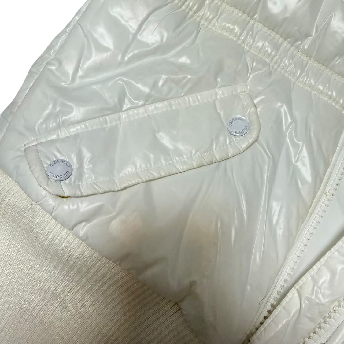 아디다스 화이트 후드 퍼 베스트 패딩조끼  상품이미지8