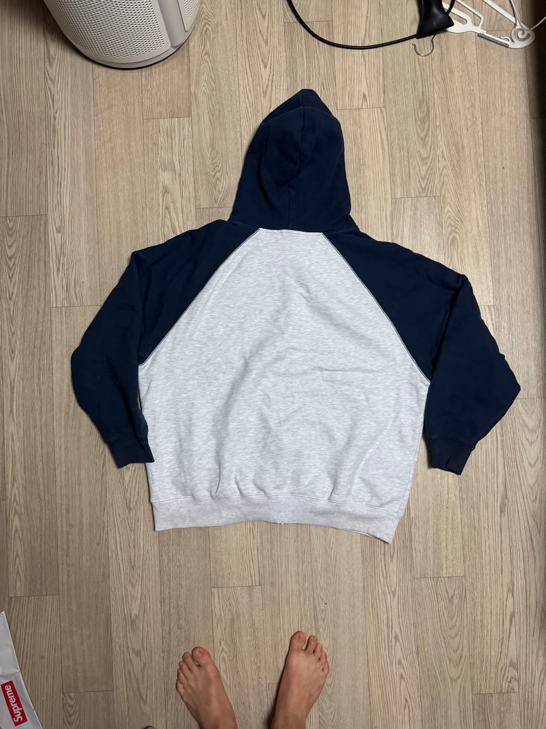 테켓 빠더너스 후드 집업 네이비 상품이미지3