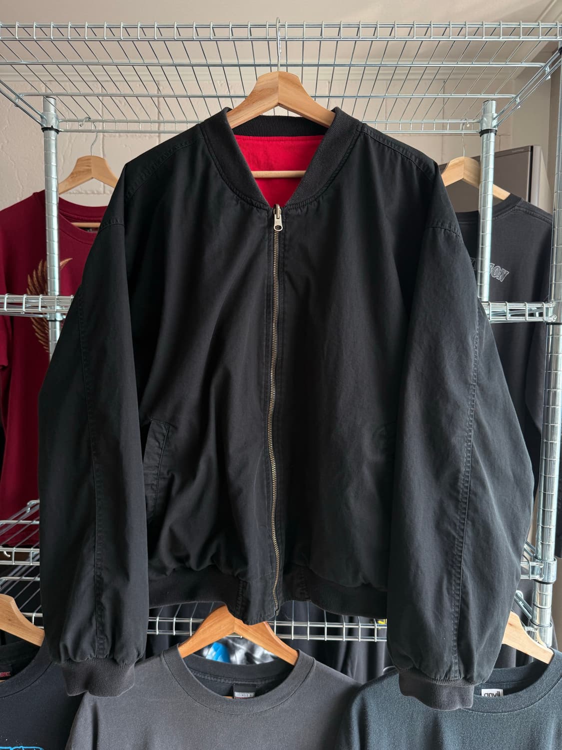 90s Marlboro 리버시블 블루종 상품이미지3