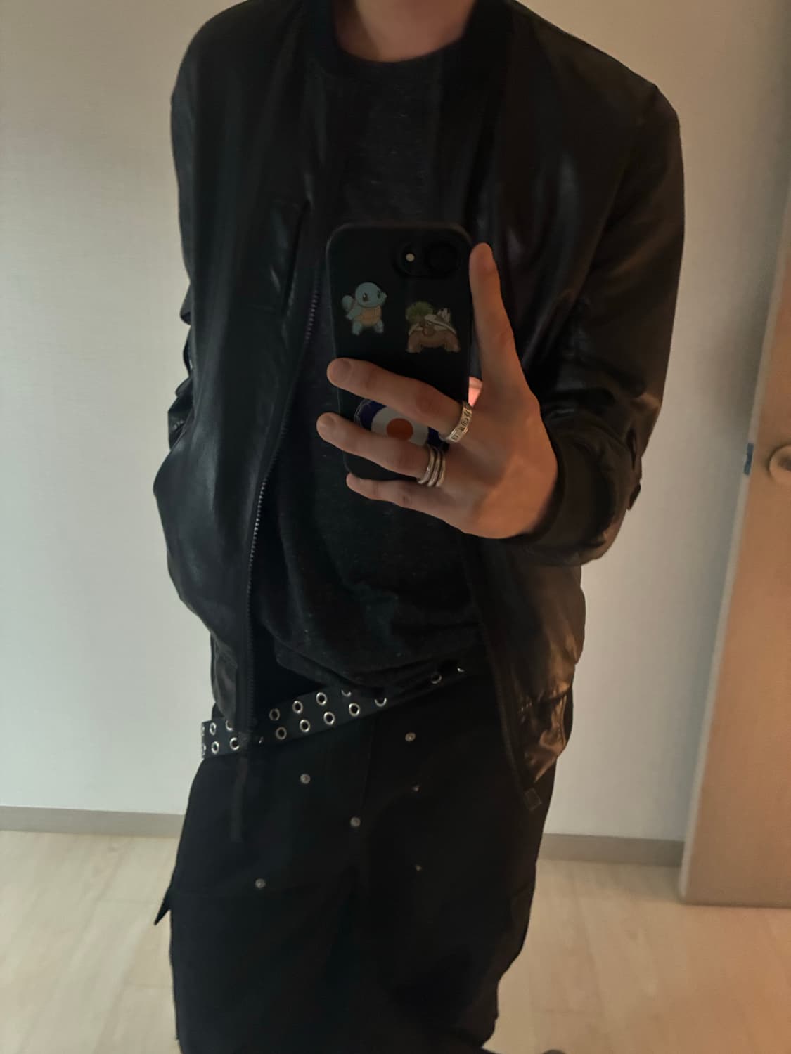 Helmut lang lamb skin strap bomber M 상품이미지2