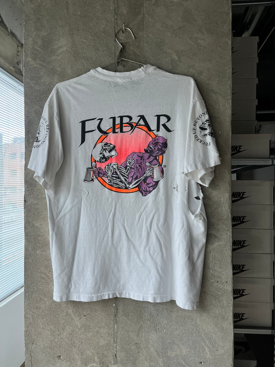90’s Vintage FUBAR T-shirt Distressed 상품이미지5