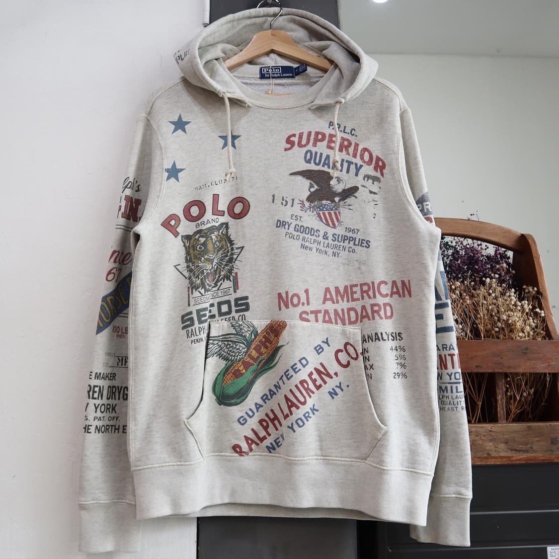 폴로 멀티 프린팅 스웻후디 상품이미지1