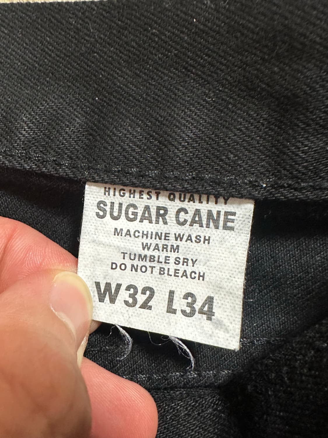 슈가케인 Sugar Cane 1947 블랙 셀비지 데님 상품이미지4