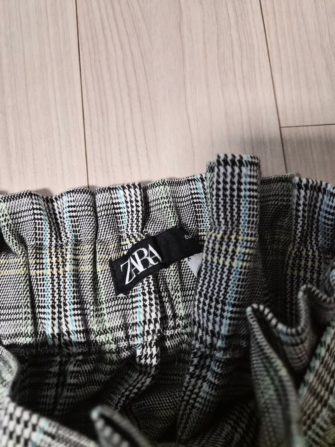 [ZARA] 자라 체크 벨티드 미디/롱 스커트 판매합니다 상품이미지5