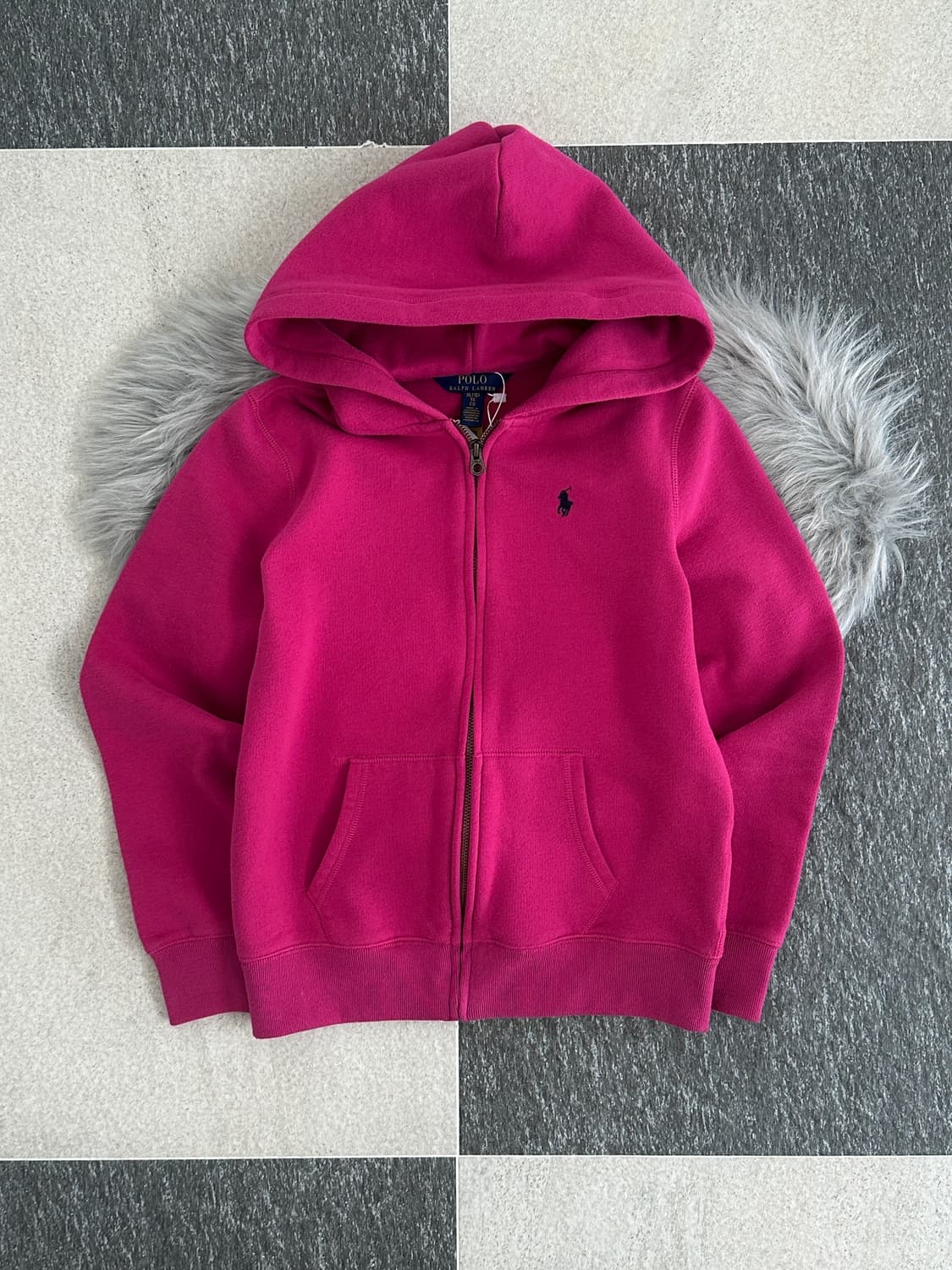 폴로 랄프로렌 핫핑크 후드집업  상품이미지5