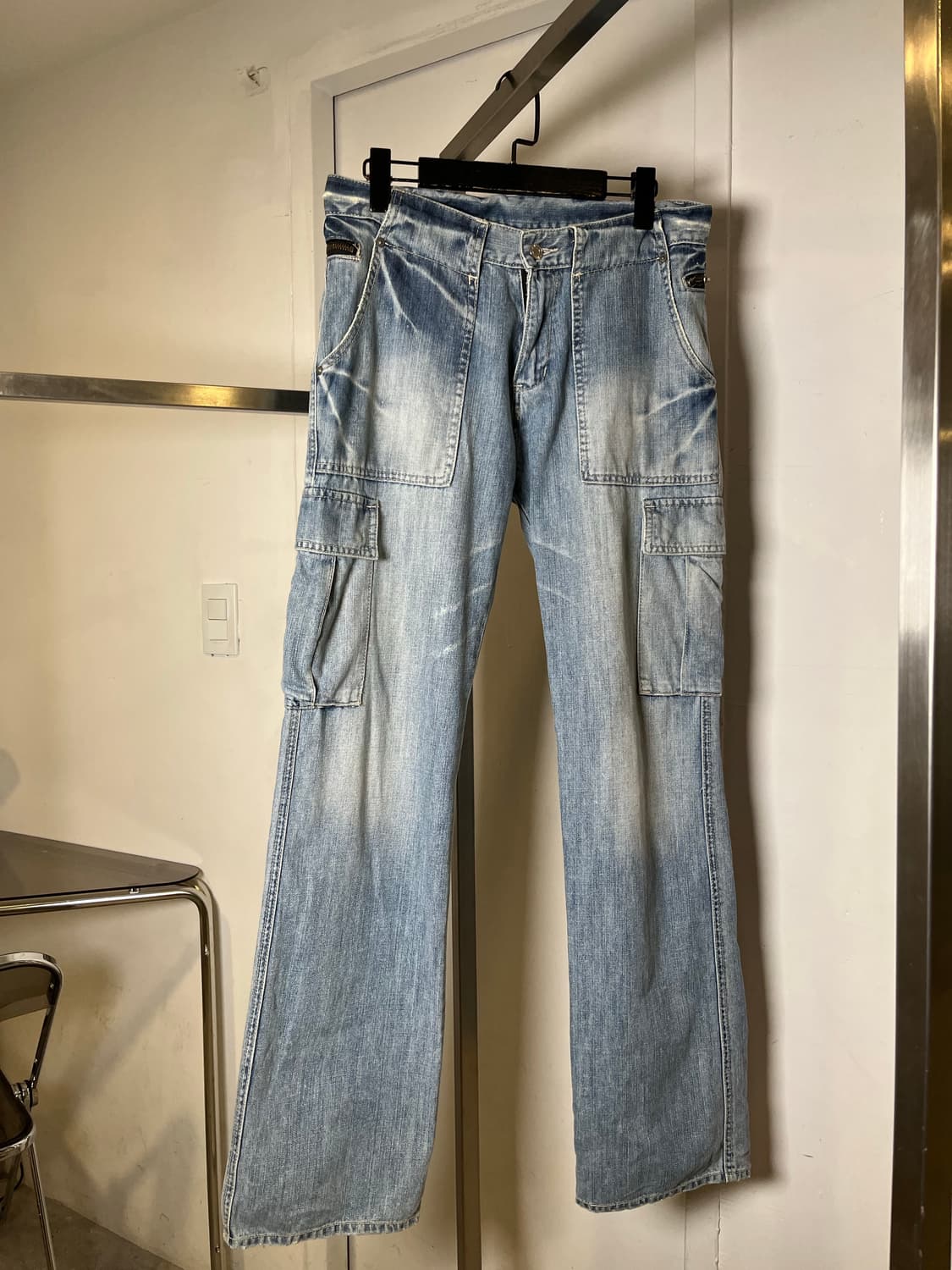 Detail Cargo Wide Denim Pants 상품이미지7