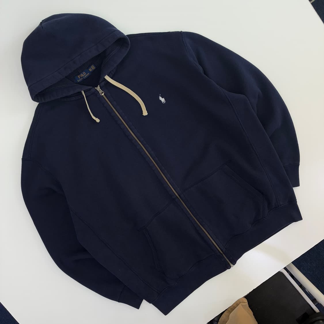 Polo  폴로 랄프로렌 자수 코튼 네이비 후드집업 상품이미지2