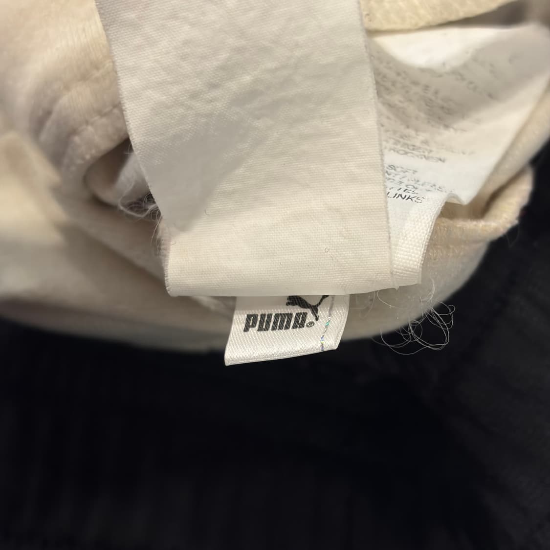 [M] 푸마 PUMA 빅로고 블랙/아이보리 트랙 자켓 져지 C500 상품이미지8