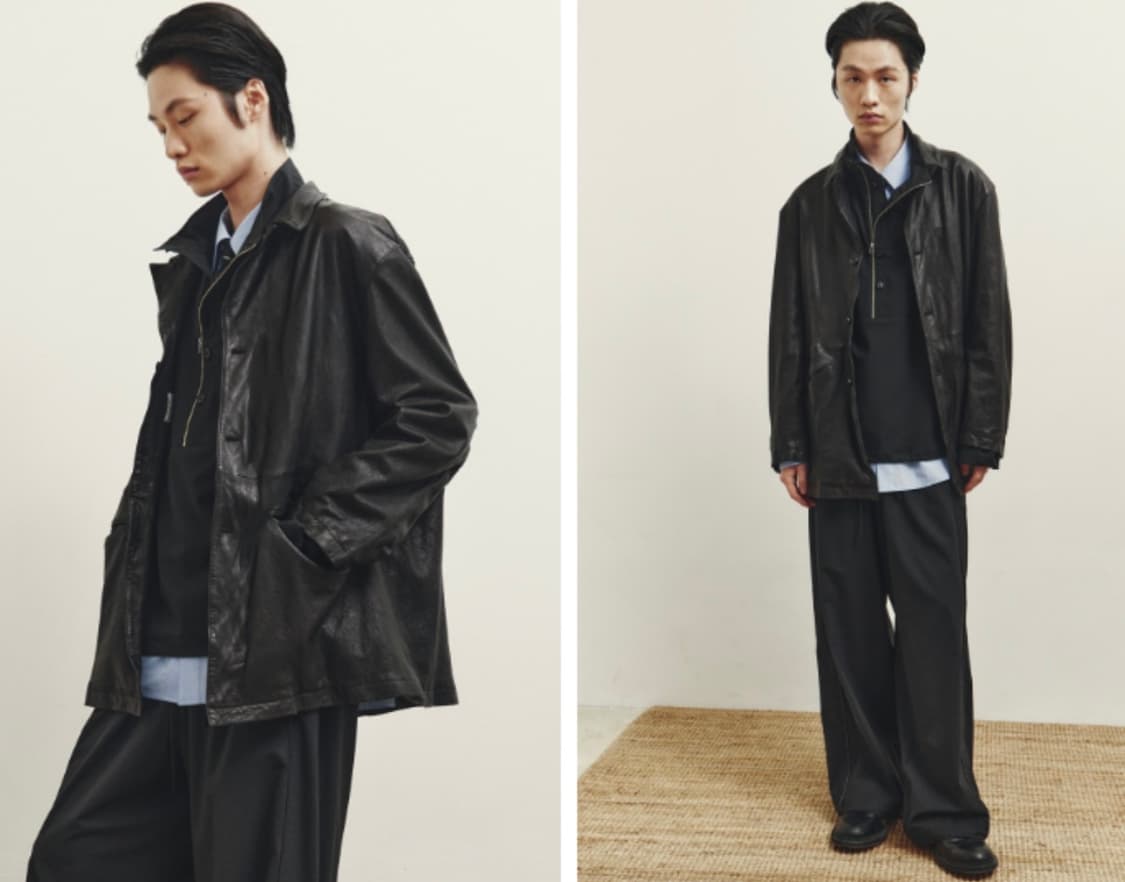 유스  youth 워시드 레더 자켓 상품이미지1