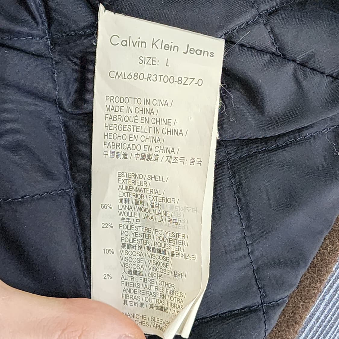 Calvin Klein Jeans CKJ 믹스 패브릭 더플 패딩 자켓 상품이미지5