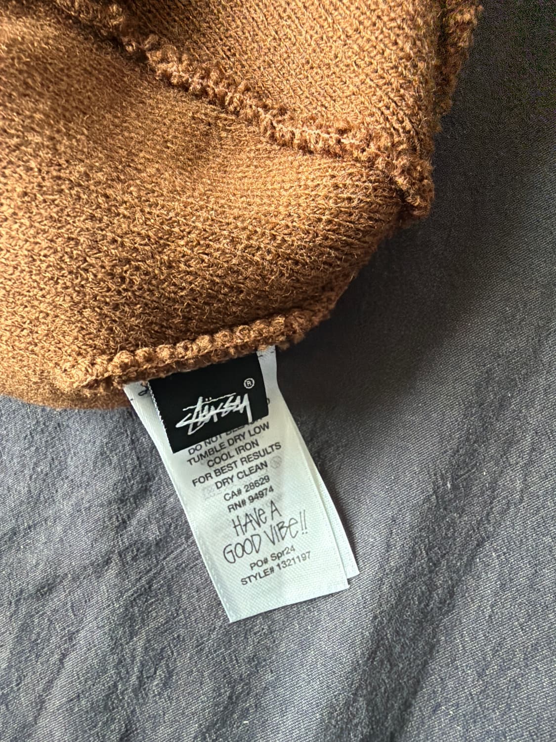 스투시 믹스드 로고 스컬캡 커피(비니) 상품이미지4