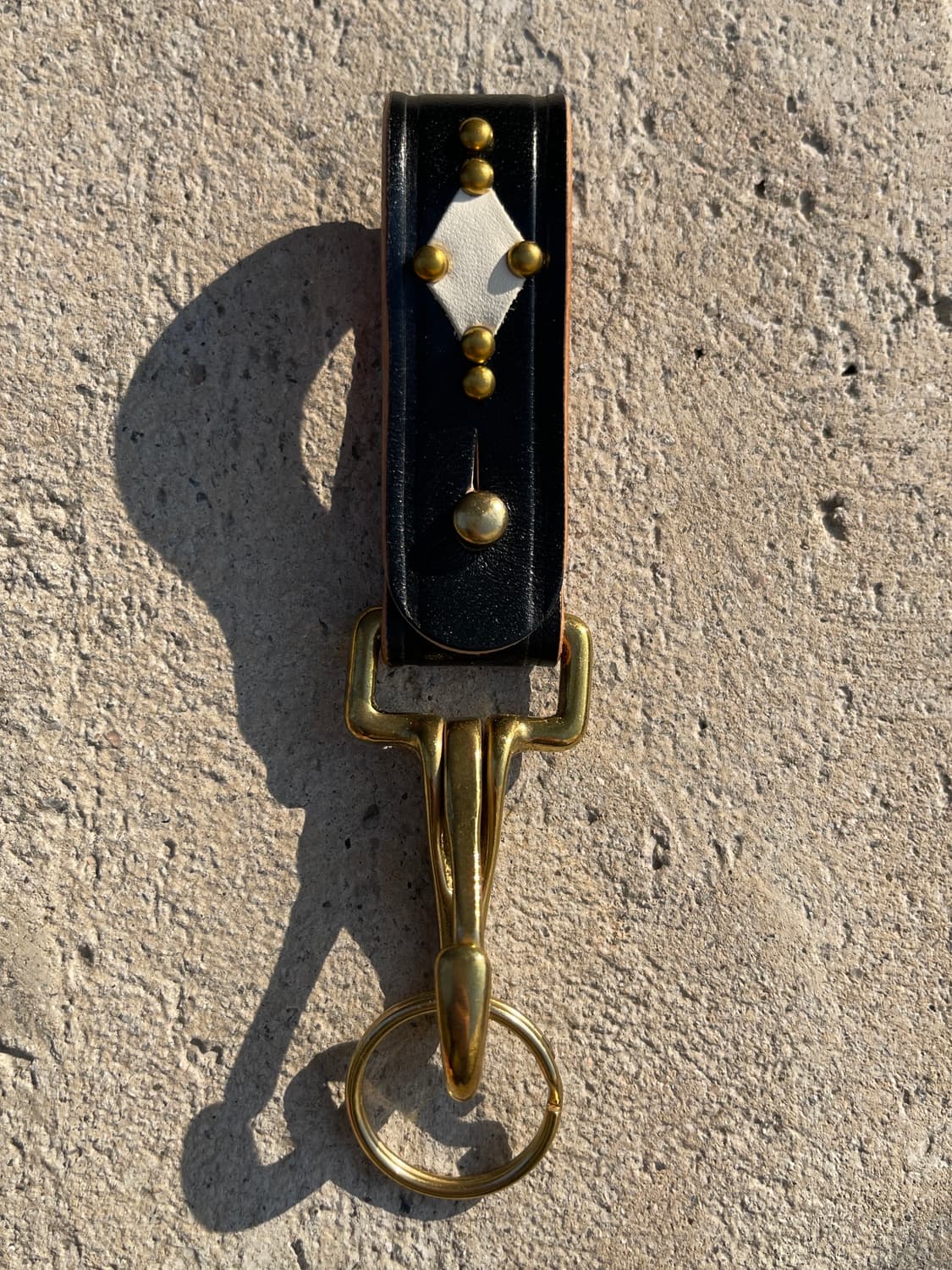 천연 소가죽 벨트 루프 키링 상품이미지4