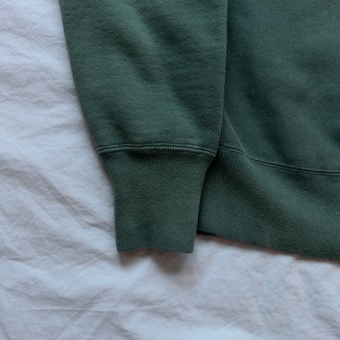 [3] 아프레쎄 24SS 빈티지 하프집업 스웨트 그린 상품이미지3