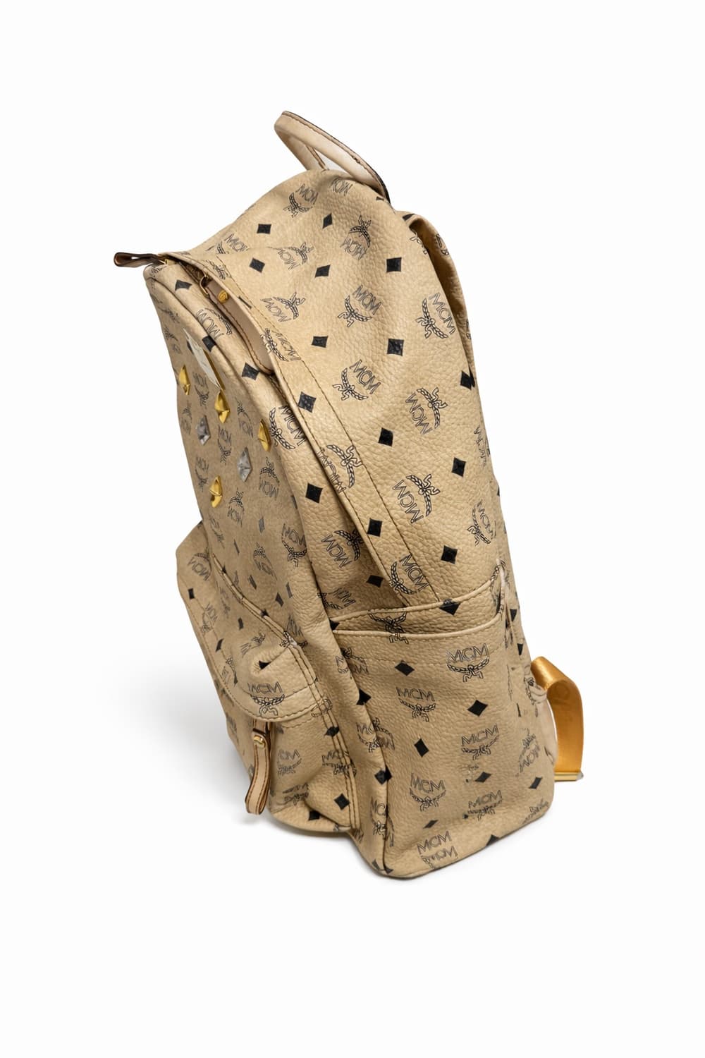 정품 MCM 비세토스 스타크 백팩 베이지 상품이미지4