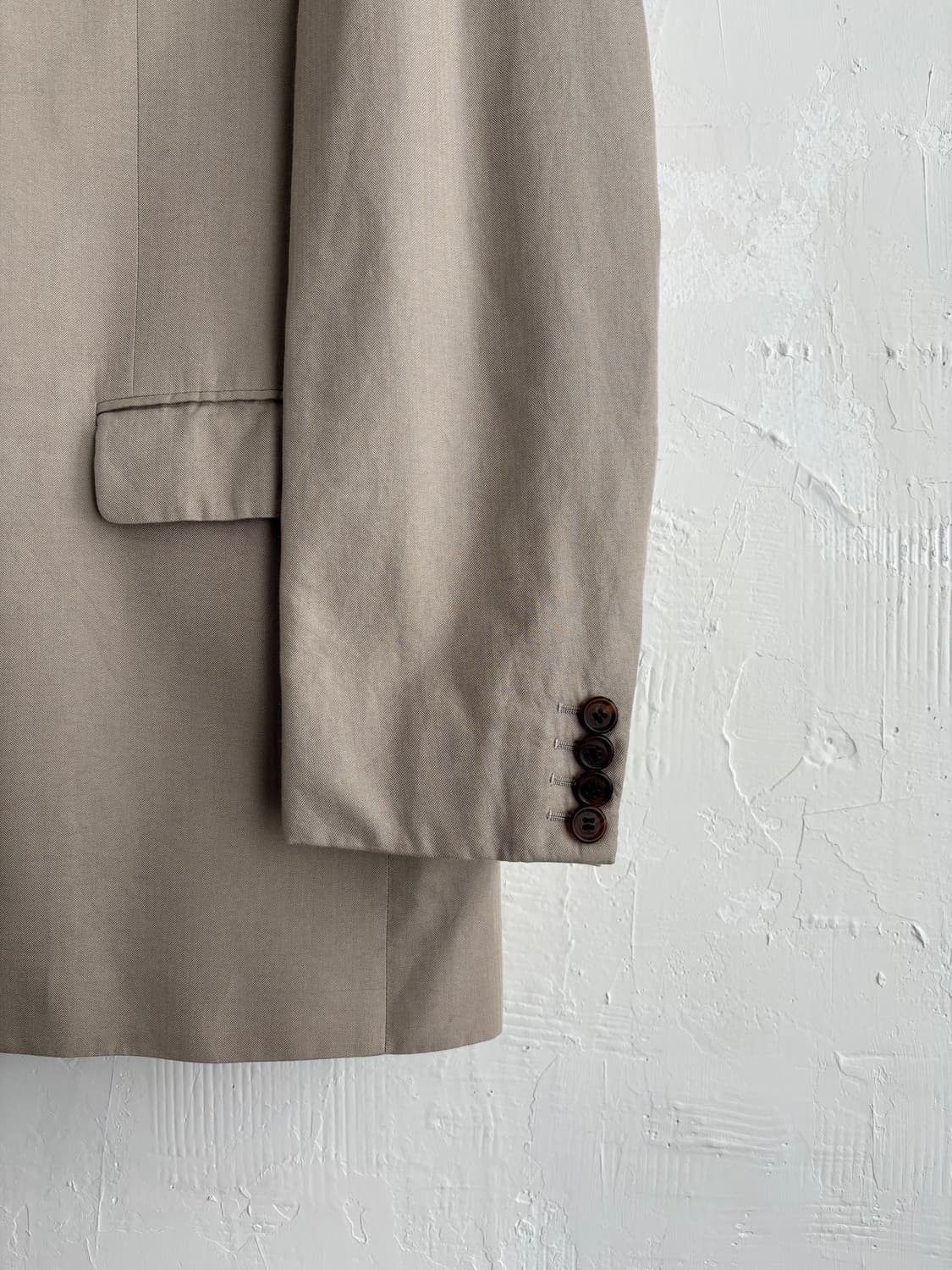 PRADA 프라다 라이트 베이지 싱글 코튼 블레이저 셋업 상품이미지4