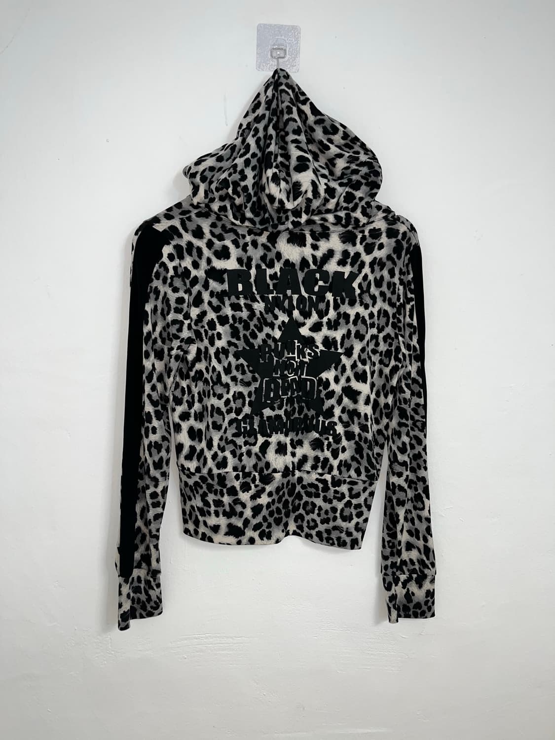 갸루펑크 레오파드 후드집업 상품이미지1