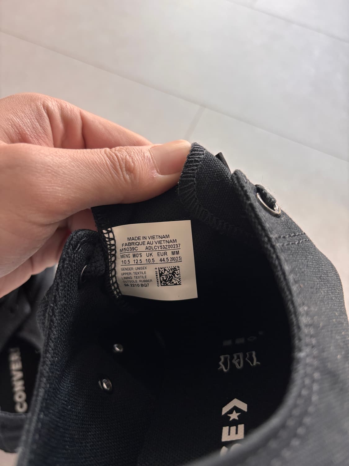 크롬하츠 아들내미도 다시 신는 올스타 로우 - 올블랙 290 상품이미지8