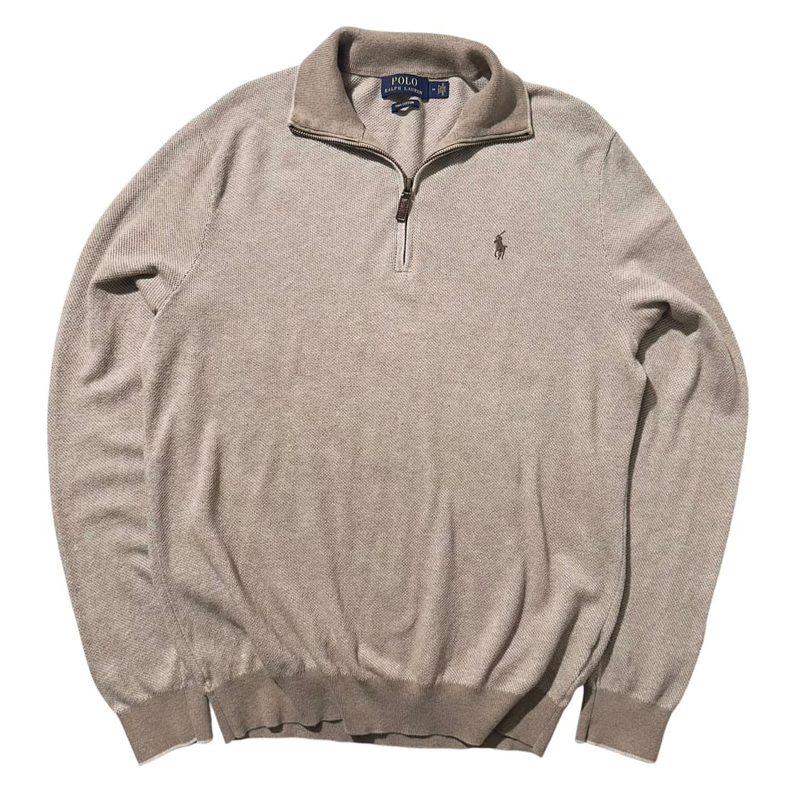 폴로 랄프로렌 피마코튼 하프집업 니트 상품이미지1