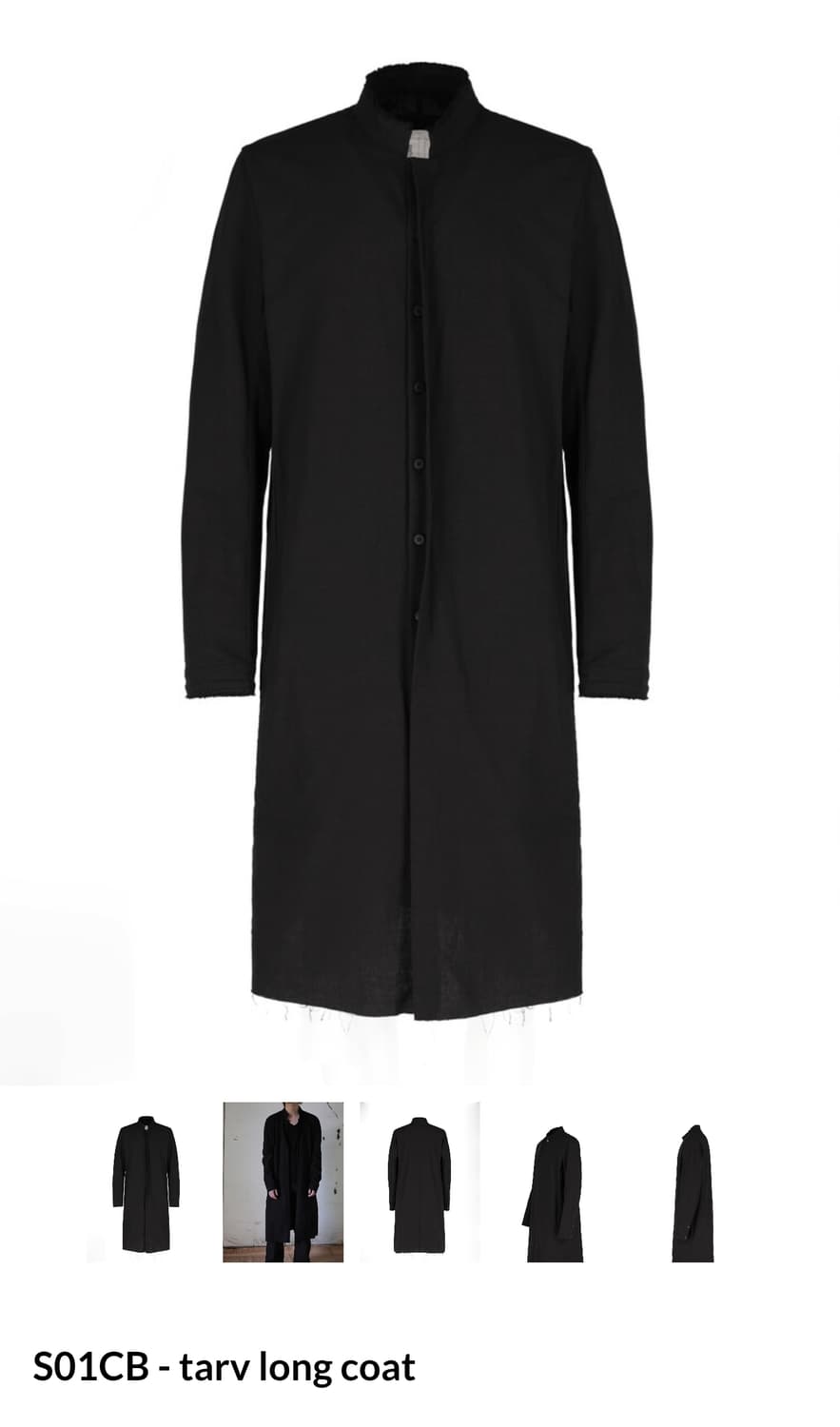 자바워키 S01CB tarv long coat 새상품 판매 코트 상품이미지1