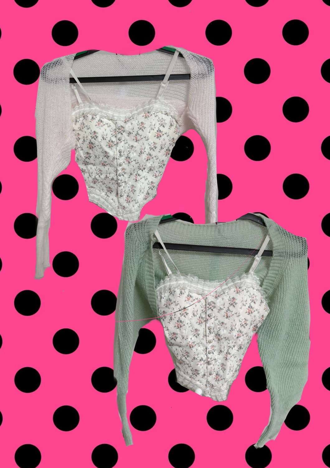 탑+가디건 2세트 일괄 상품이미지1